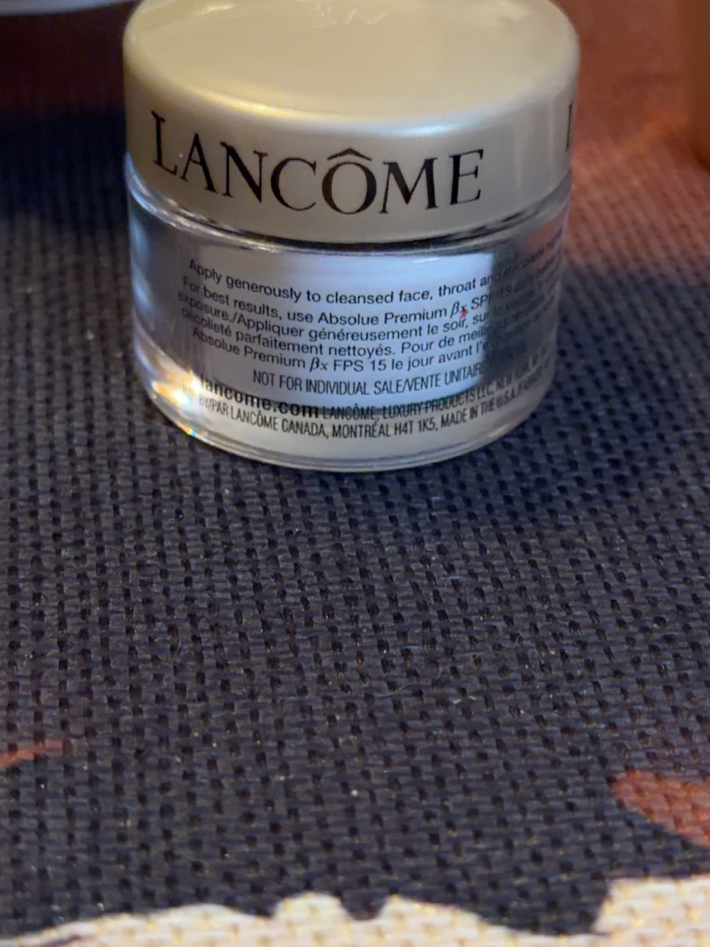 New unopened Lancôme Absolue Premium Night Cream Jar - Gold & White - Picture 3 of 3